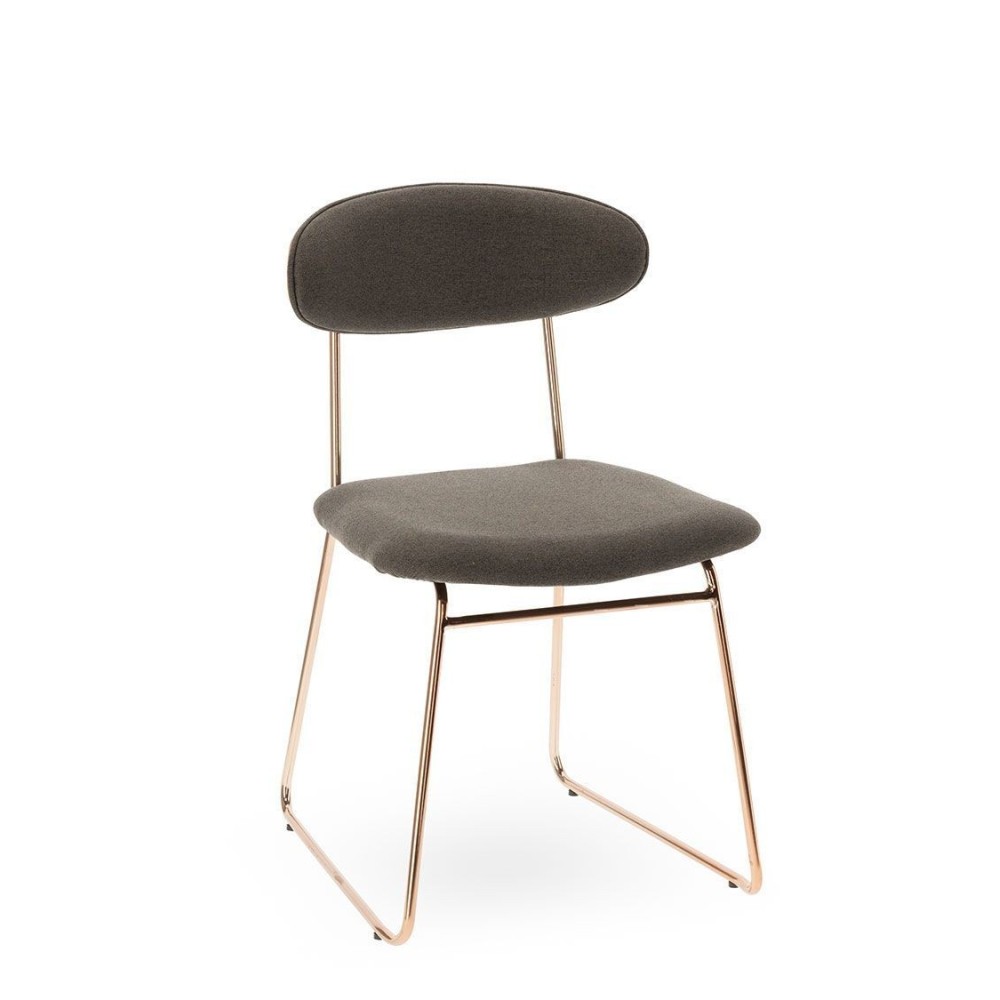 Chaise tissu et métal