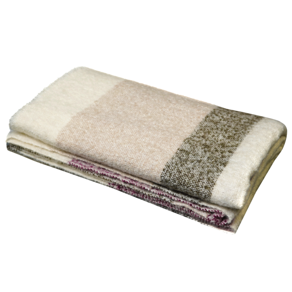 Plaid Calypso framboise 130x200