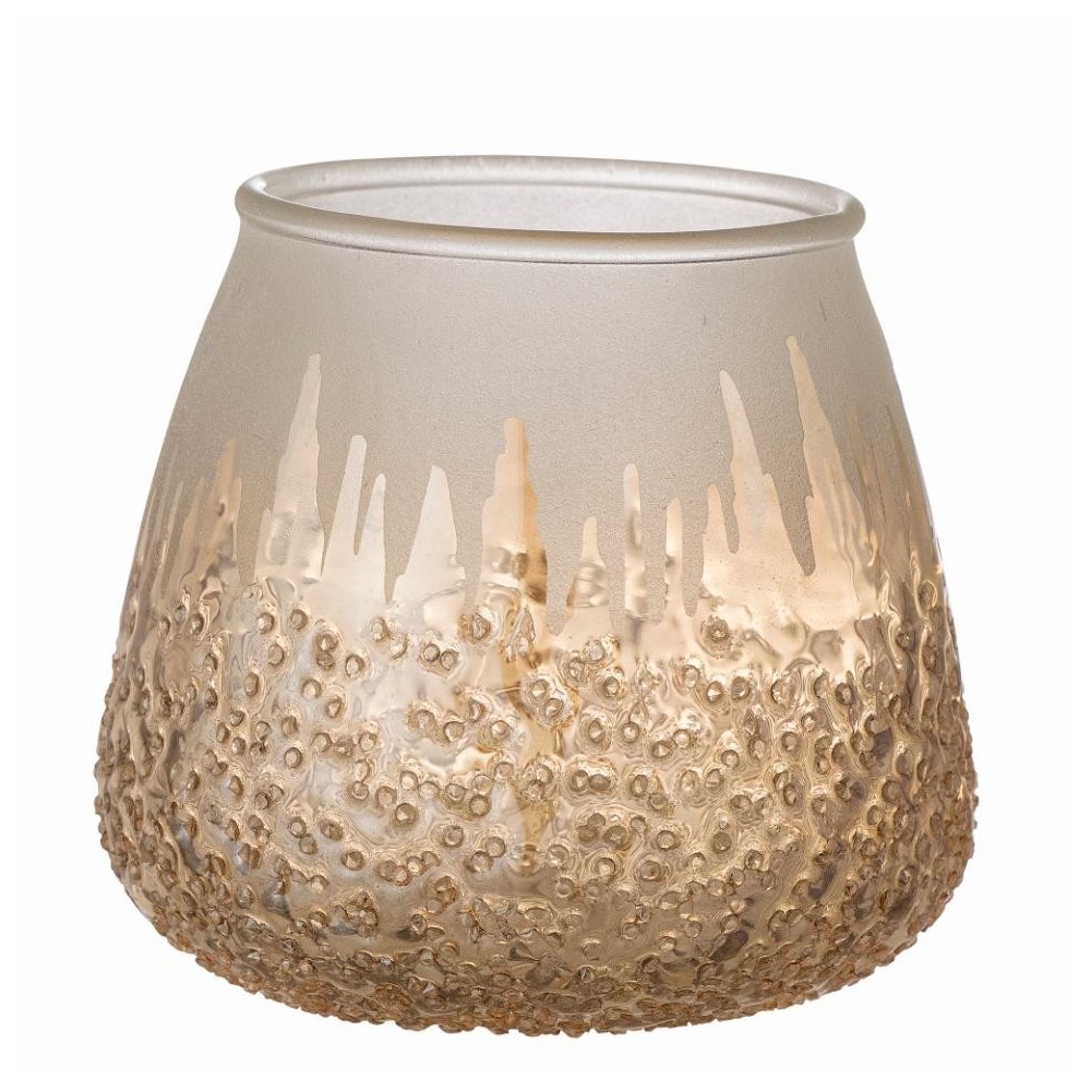 Photophore en verre recyclé