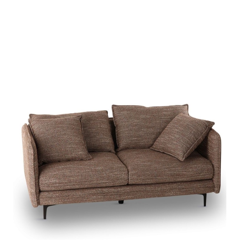Canapé Modène 2pl. marron chiné