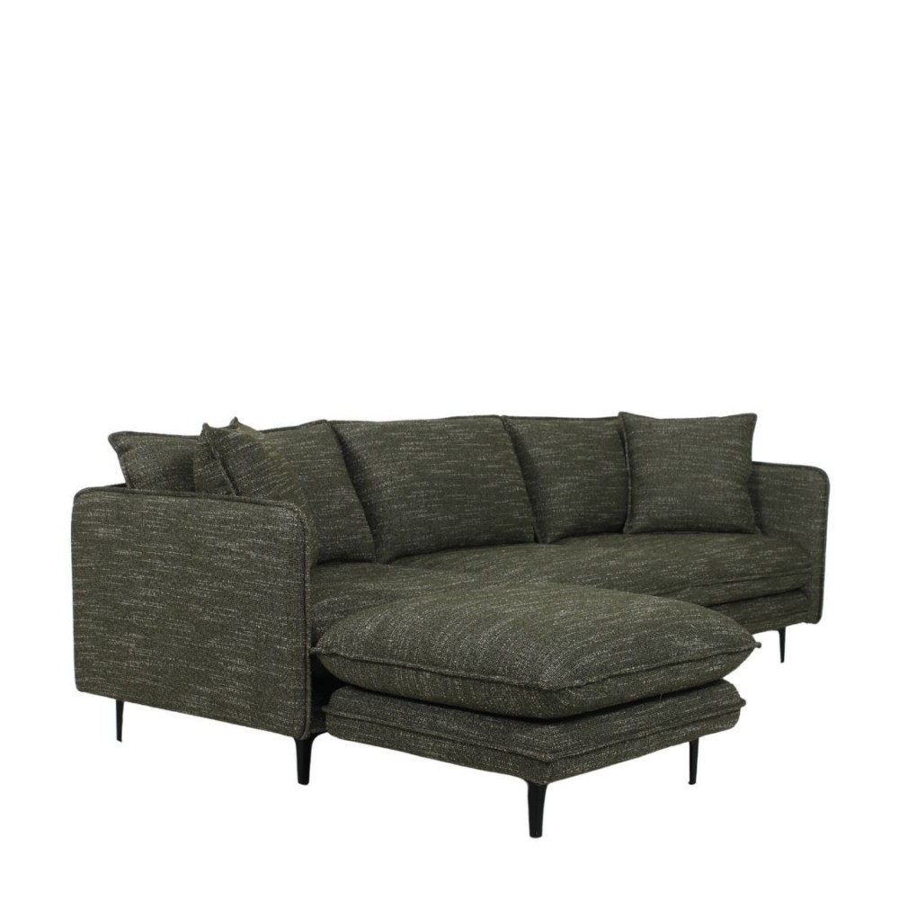 Canapé d'angle Modène vert chiné