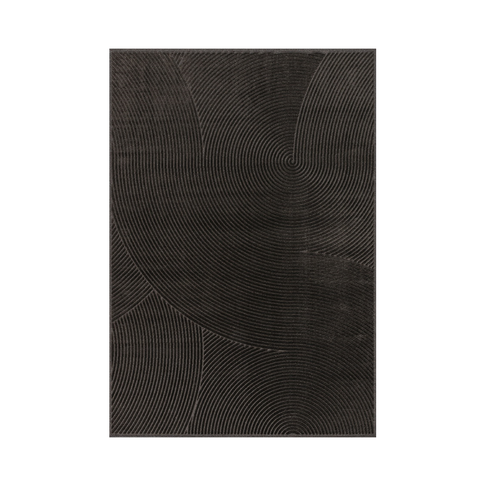 Tapis laine et viscose à motif