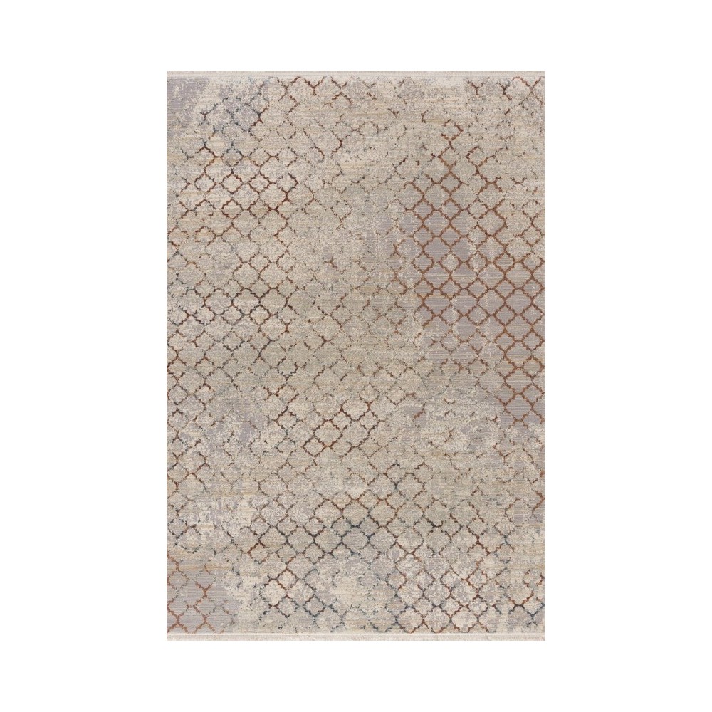 Tapis effet vintage à motif losange