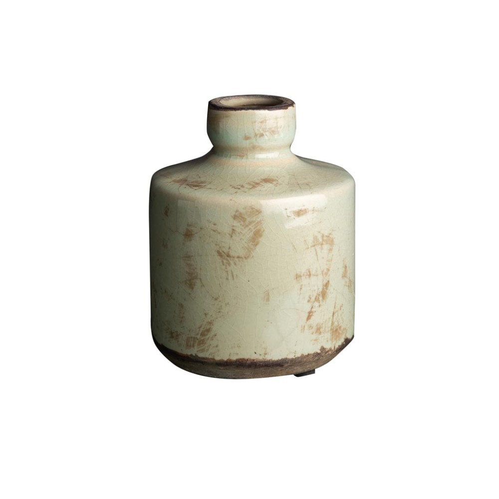 Vase bouteille Vert de gris