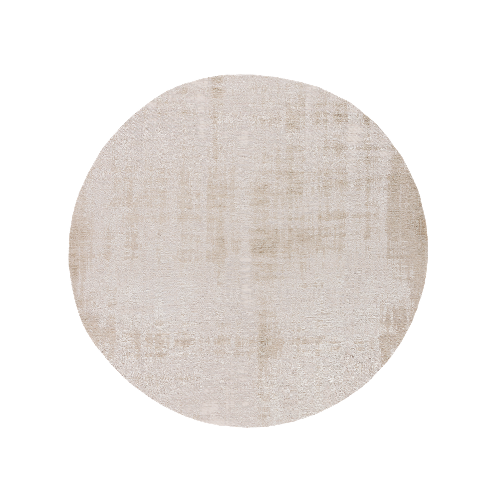 Tapis rond effet vintage