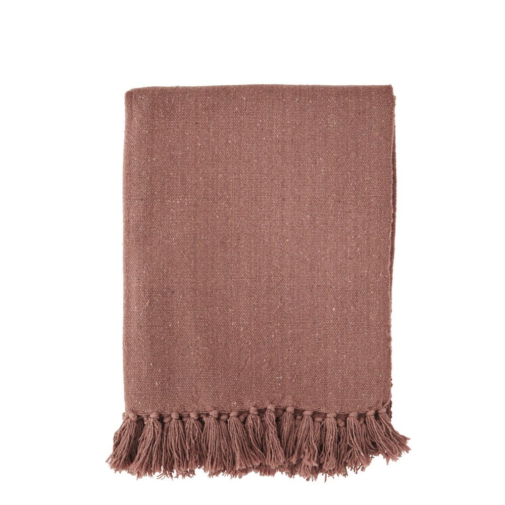 Plaid en coton recyclé