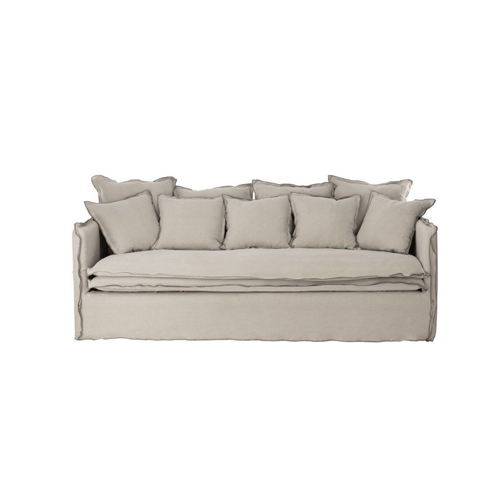 Canapé cosy lin 3pl. gris