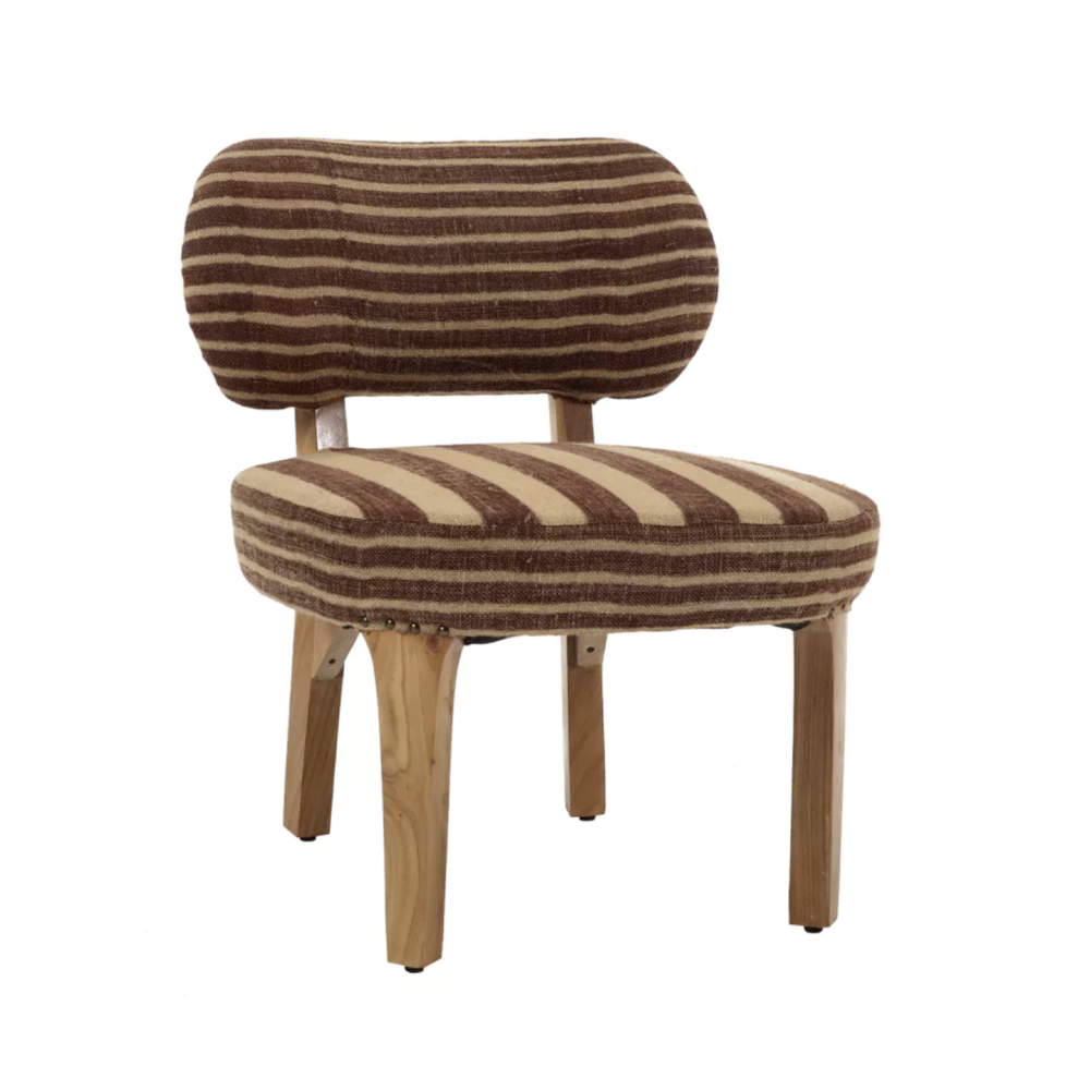 Fauteuil Brindisi aubergine