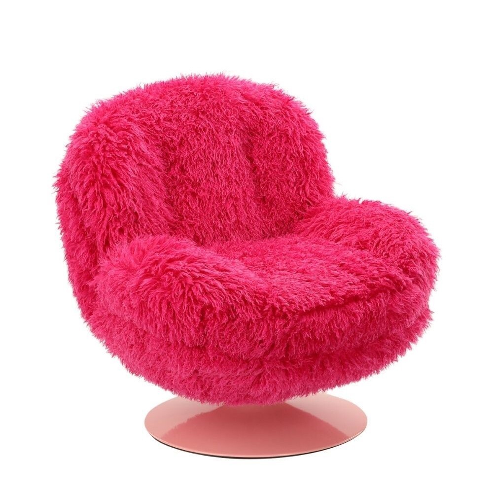 Fauteuil Memento fourrure Fuchsia