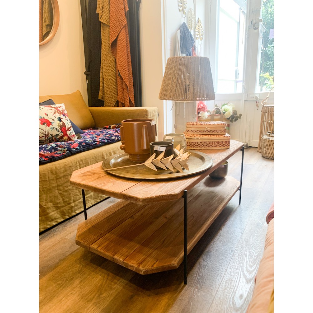 Table basse en bois recyclé