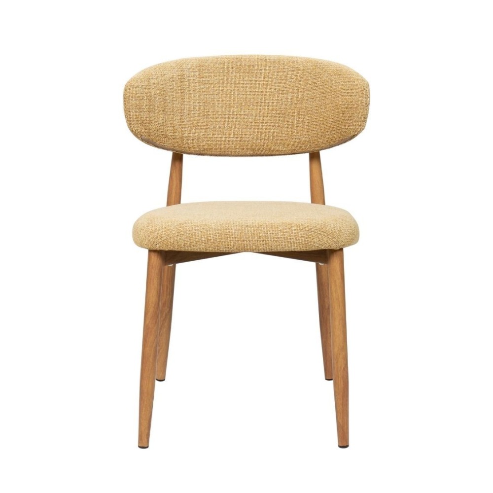 Chaise Georgia moutarde pied naturel