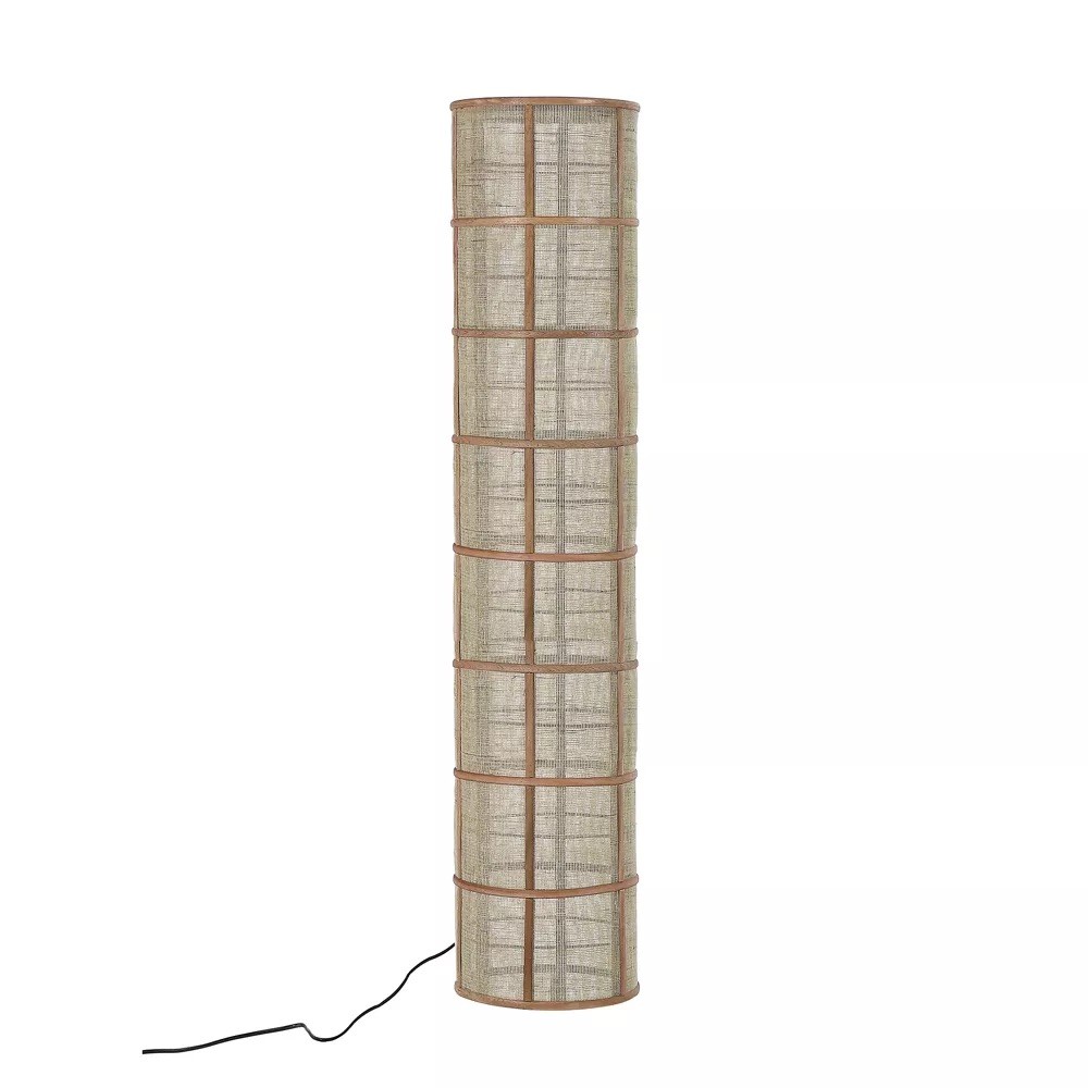 lampadaire Khong en bambou et lin - Taille L