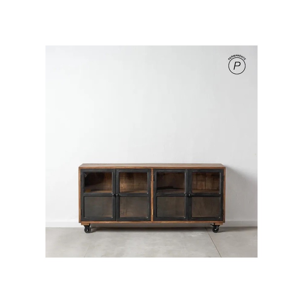 Bahut Indus en bois de manguier 160 cm